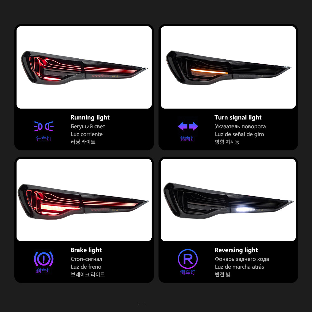 Car Tail Lights for BMW G22 G82 M4 GTS 425i 430i 20 20-2024 Upgrade Laser Dynamic Signal Automotive Accessories