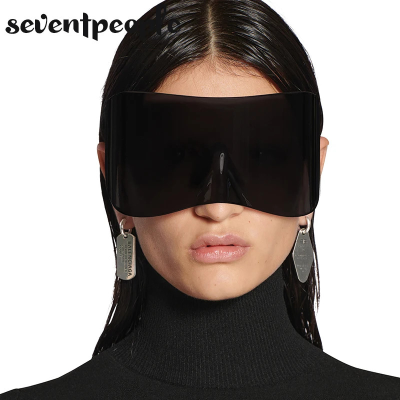 Retro sunglasses for women 2024 er punk sunglasses steampunk Y2k sunglasses oversized goggles 241022