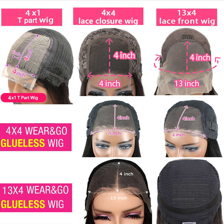 13x4 Brazilian Deep Wave Transparent Front Human Wigs For Women Pre plucked No Glue Precut Lace Wig Isee Remy Hair