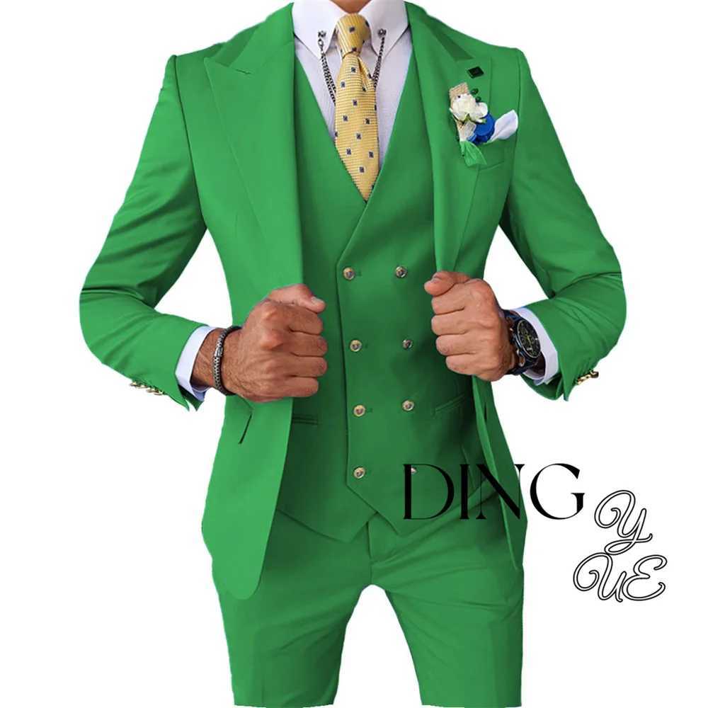 3-piece Suit for Men Wedding Ceremony Dress Party Evening Elegant Luxury Celebrity Mens Suits Slim Fit Mens Graoom Suit Set Man LX241022