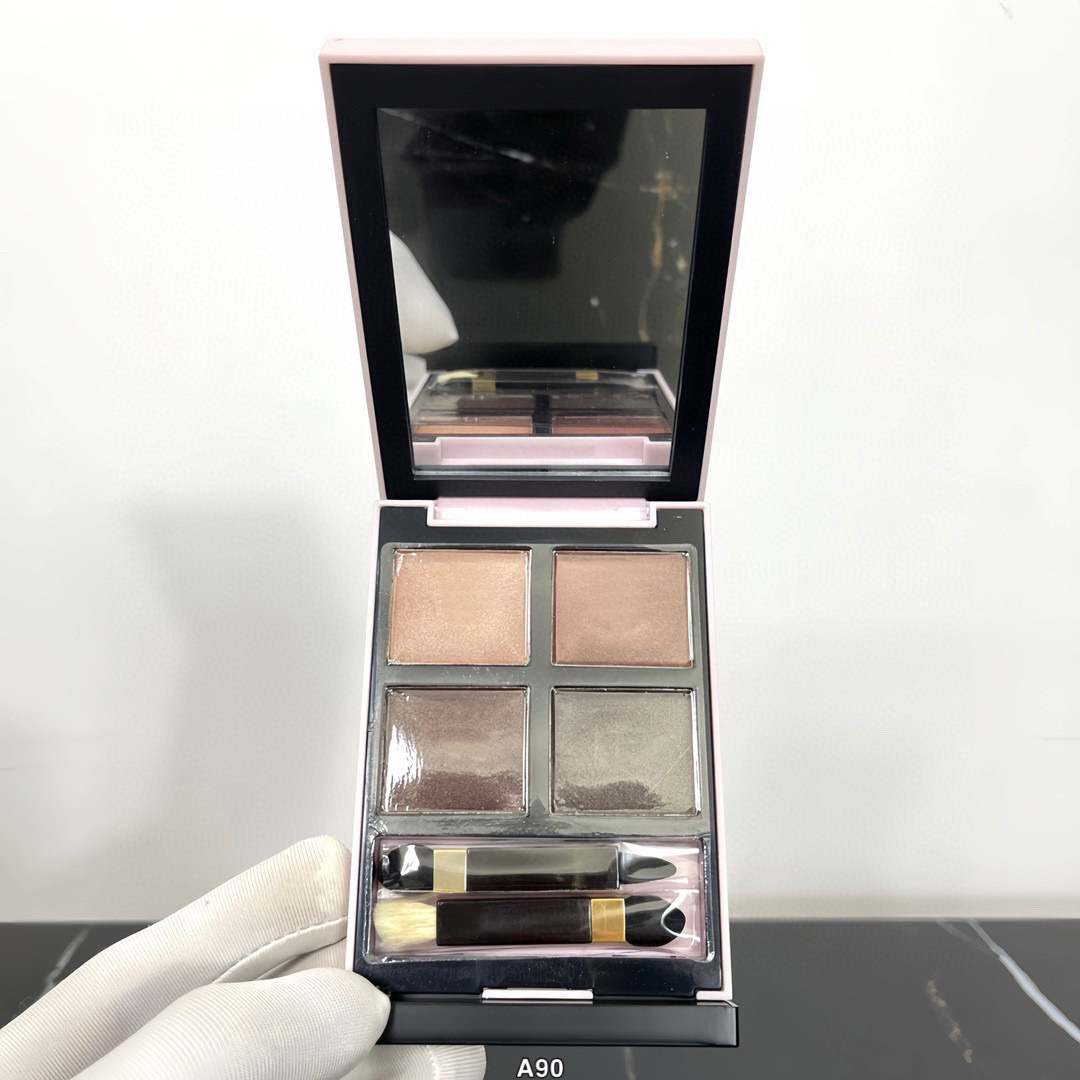 Top Quality Pink Rose Eyeshadow Palette With Velvet Bag Body Heat Pearlescent Eyeshadow Matte Shimmer Eye Shadow Easy To Clear Lasting Women Eye Makeup Cosmetic