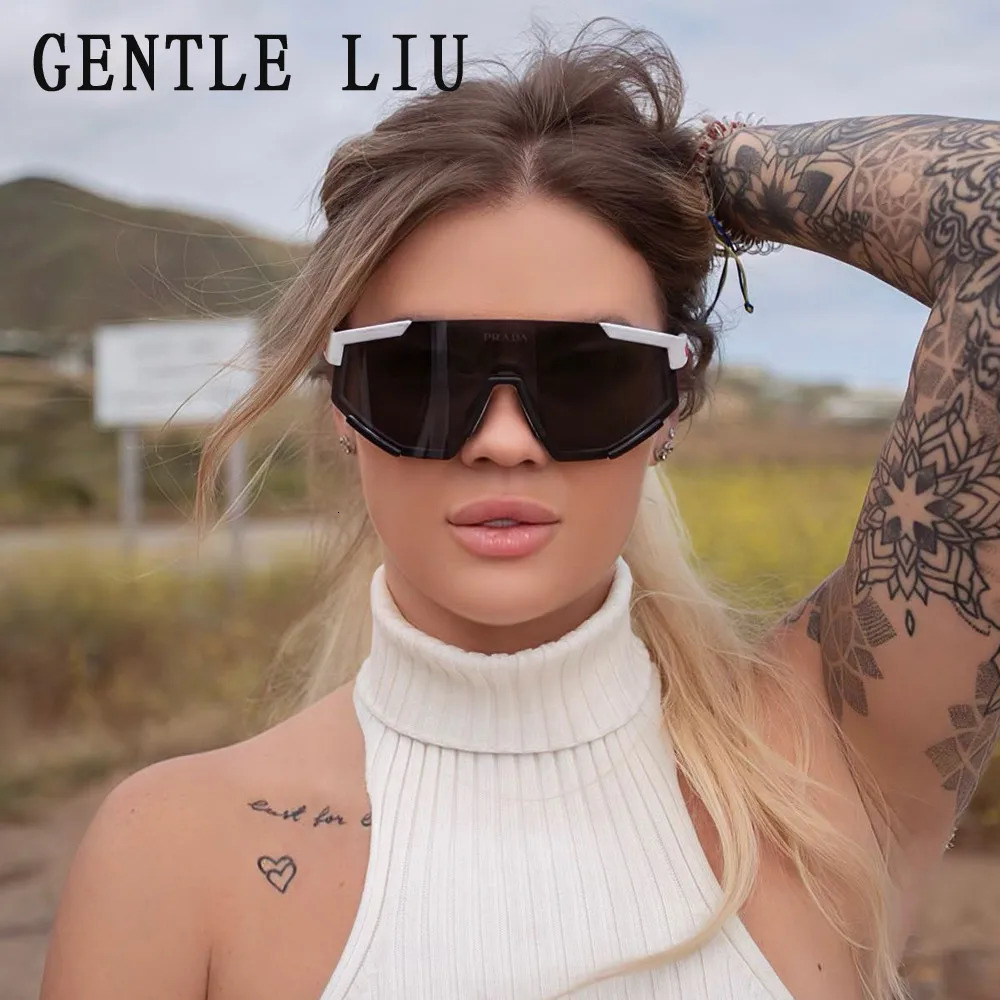 Super sized Y2k sports sunglasses for men and women er fashion punk outdoor bicycle sunglasses 2000 goggles 241022