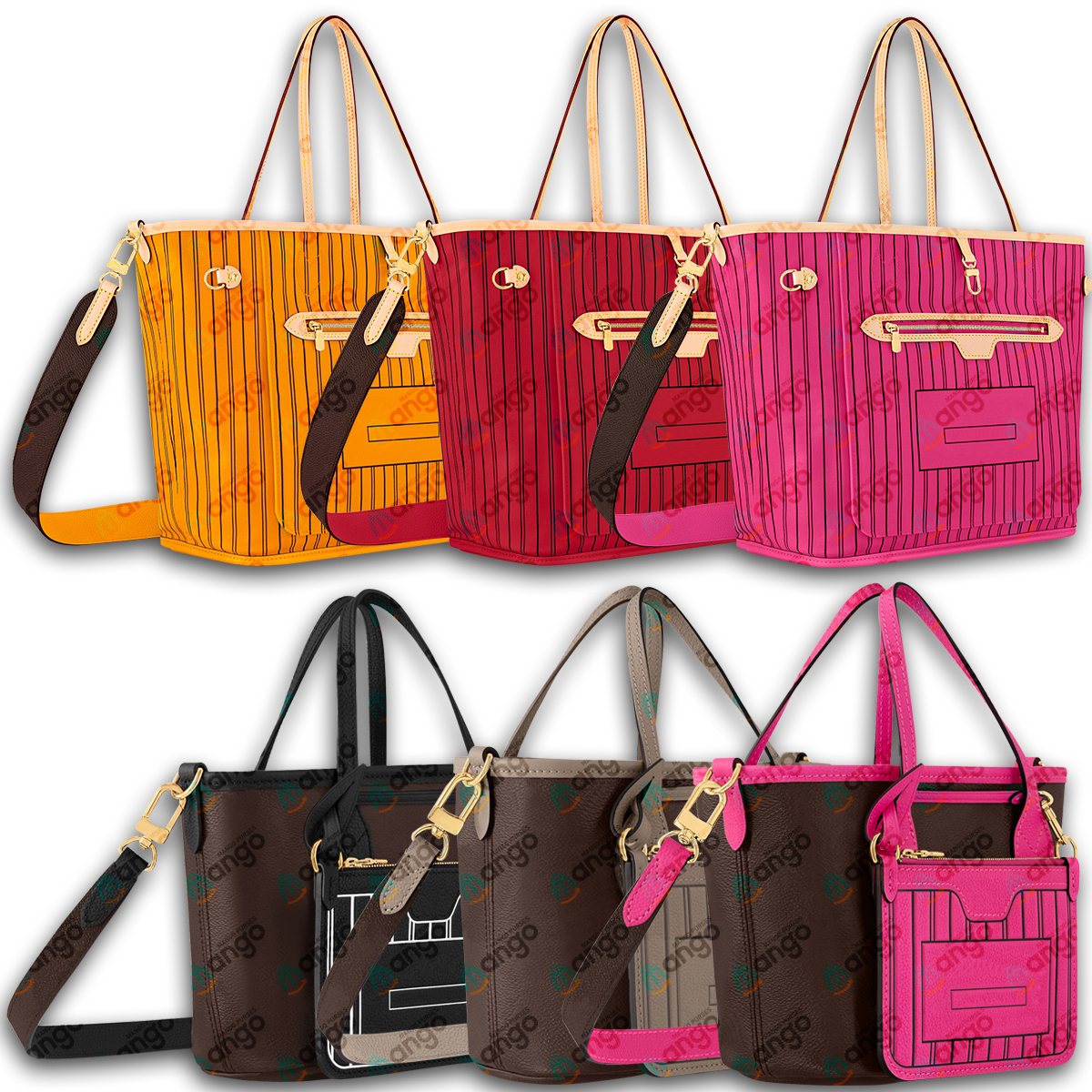 luxury designer bags gold black letter shoulder bags designers tote bag woman bag clutch purse designer wallet