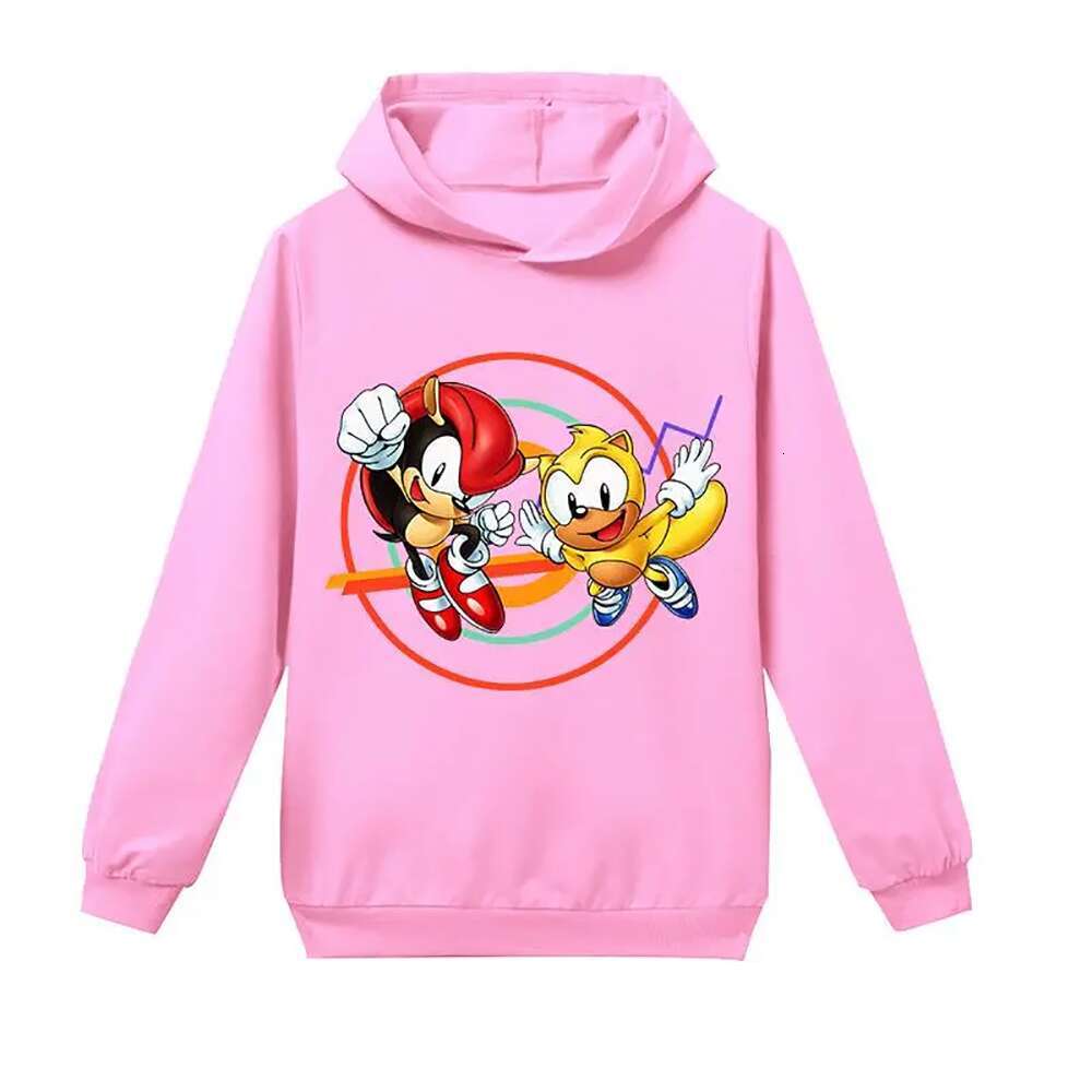 Hedgehog Sonic all-match comfortable baby casual hoodie top spring and autumn new children's clothing