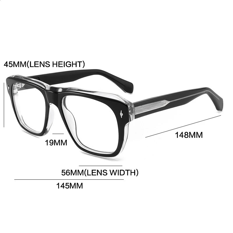 Anti Blue Light Reading Glasses for Men - Big Face, Pochromic Mya Prescription Glasses, 241021 4 321d3