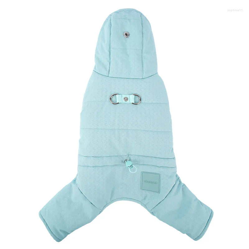 Update Dog Apparel Small Clothes Autumn And Winter Four Legs Cotton Teddy Coat Can Be Pulled To Wear Thick Pet