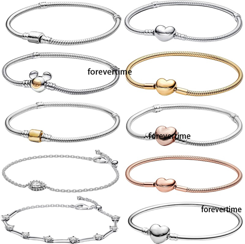 Designer Bracelets pandoracharms for women Mother's Day gift Jewelry Gift Cuban Chains high quality Games of Throness Charms Rainbow Heart Bracelet Set gifts