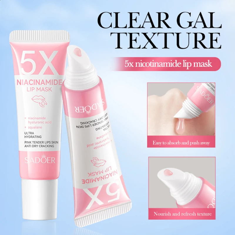 Remove dark lipstick whitening melanin facial mask gloss exfoliating lipstick pink treatment reduce lip line improve dry and moisturizing 241021