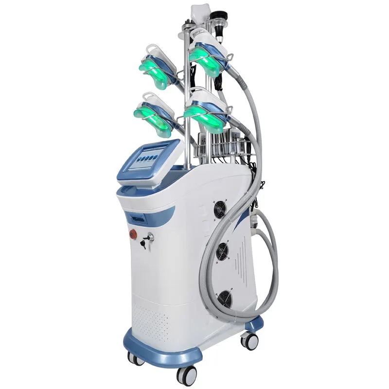 Effective 360 Fat Freezing Cryo Slimming Machine Body Sculpting fat reduce Cooling Lipolysis 4 handles work at the same time with Chin Handle slimming