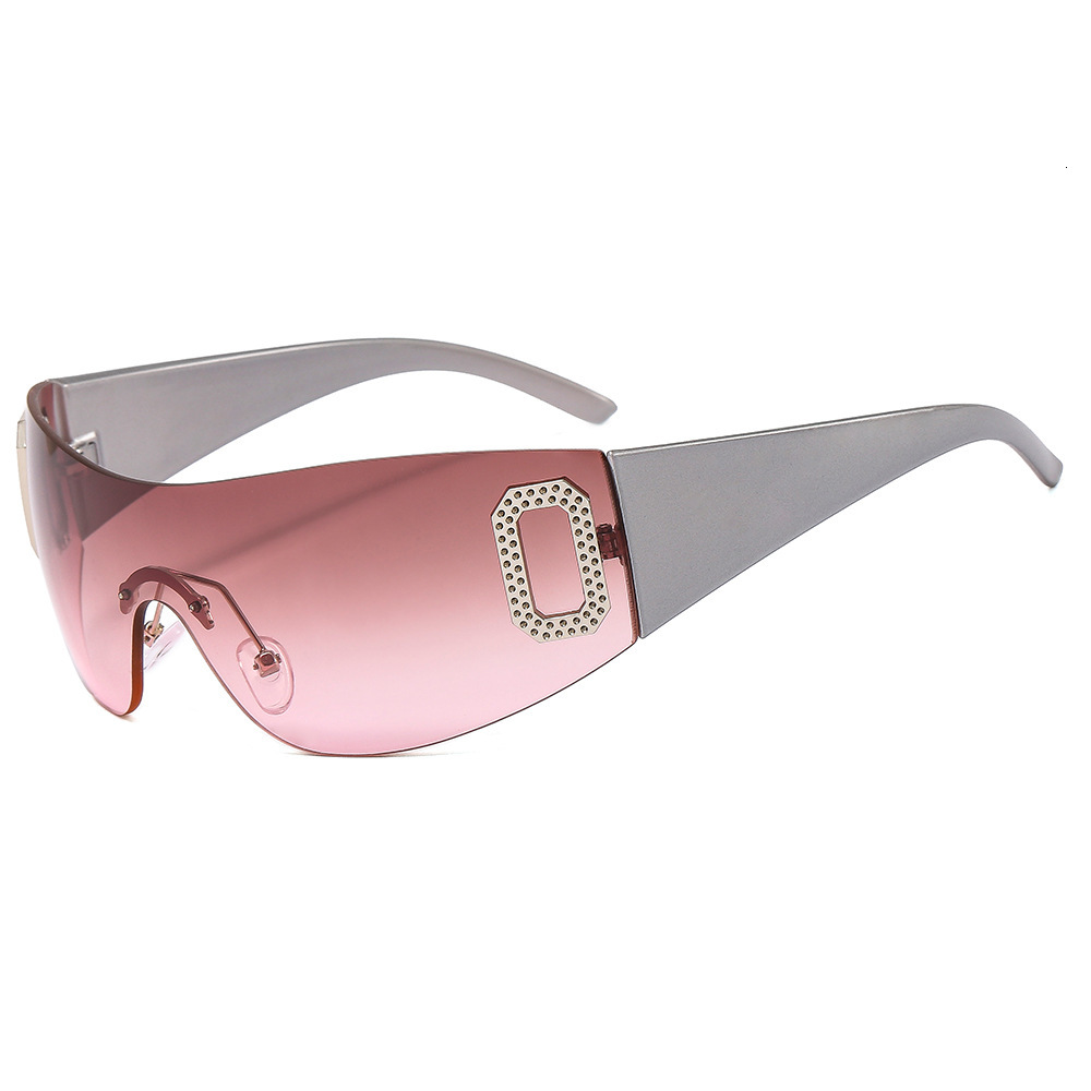 New Spicy Girl Integrated Sunshade Millennium Sunglasses Advanced Slimming Glasses