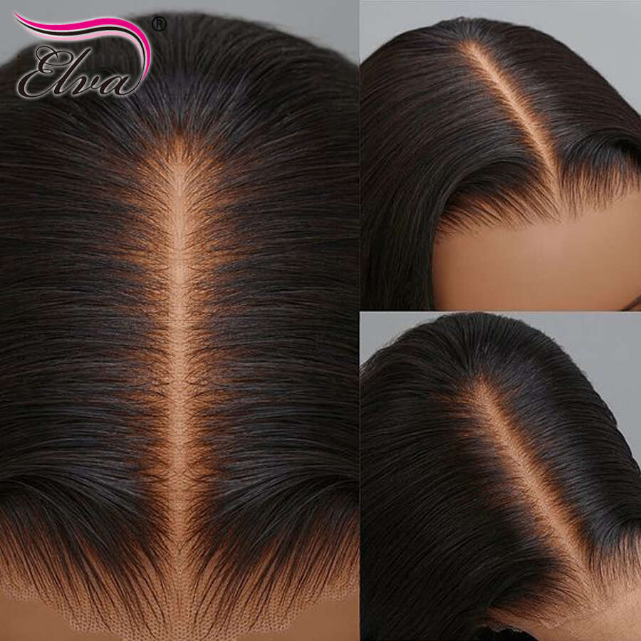 Frontal Bye 5x5 6x6 7x7 13x6 HD Lace Front Human Wigs Bleached Knots Pre Plucked Virgin Hair Wig