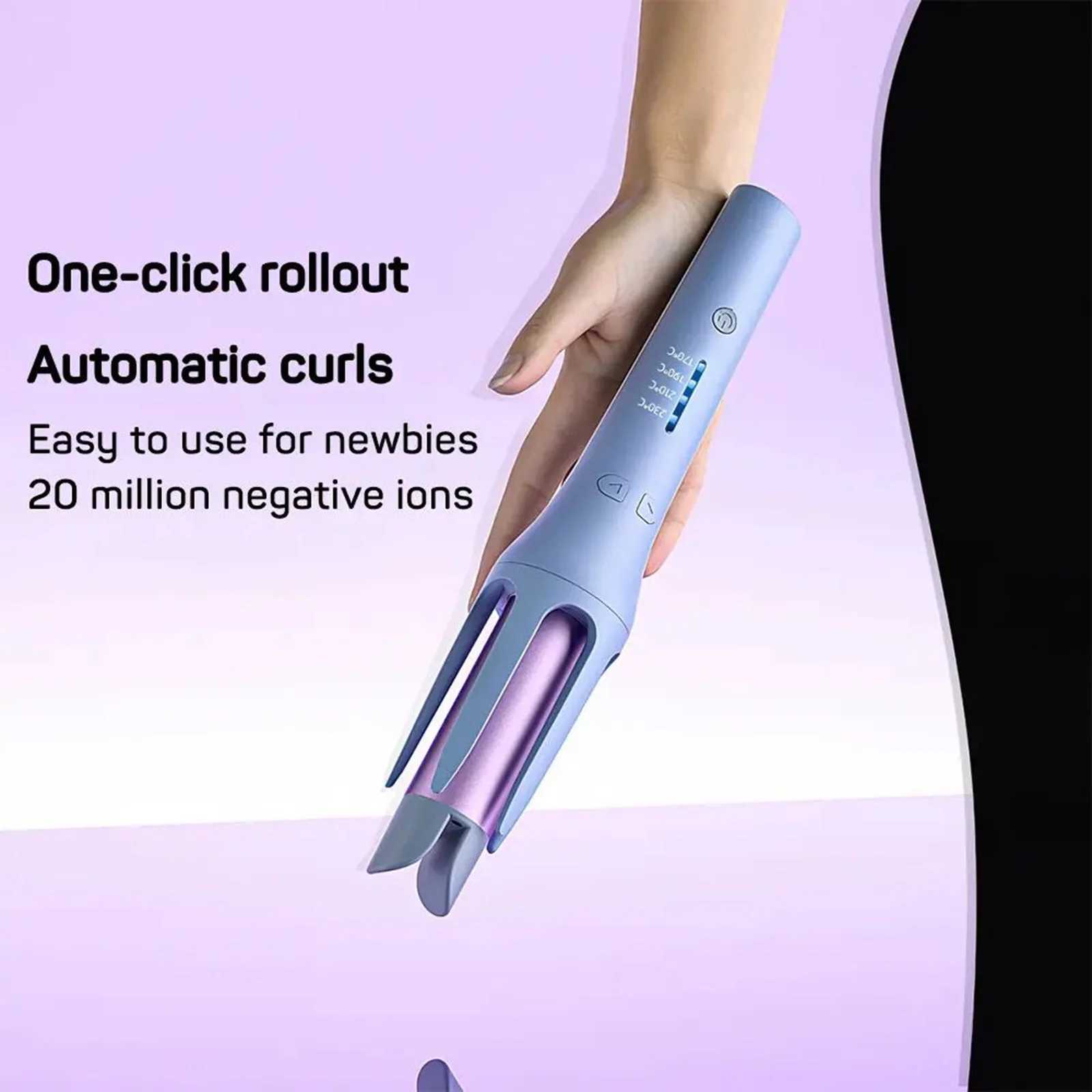 New Arrival Automatic Rotating Curler a self rotating and non damaging curling machine for long short and thick hair Z241022