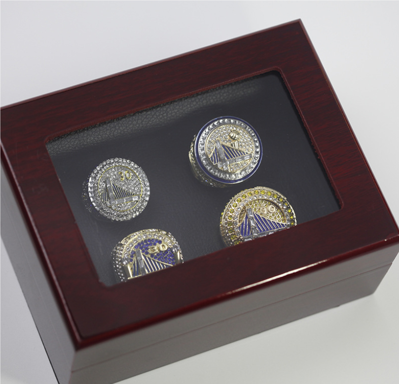 4pcs Curry Basketball Warriors Team Champions Championship Ring 2015 2017 2018 2022 Sport Souvenir Men Fan Gift R250425