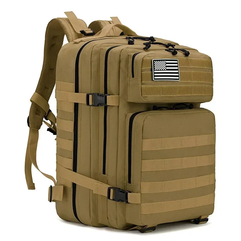 45L tactical backpack mens travel large capacity Rucksacks mens waterproof outdoor sports multifunctional bag 241023