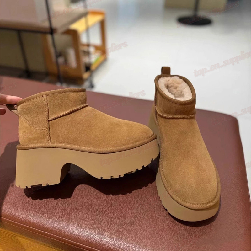 Womens Classic Designer boots ultra mini platform snow boot Tasman booties women Winter Warm Wool Shoes outdoor Tazz Suede Shearg platforms Slipper ie