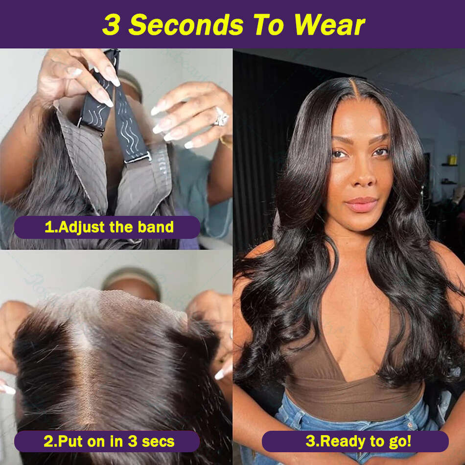 x Density Glueless Human Hair Lace Wig Body Wave Transparent Brazilian PrePlucked Sale