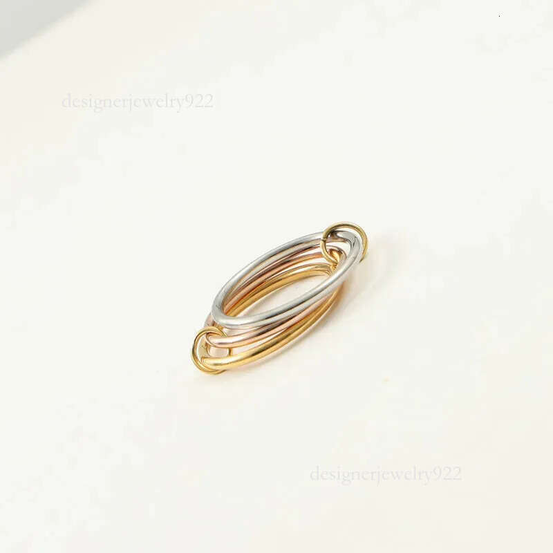 Designer Gold Sterling Silver Multi-Ring Set by Spinelli Kilcol - Elegant Mother's Jewelry with Halley Gemini Bands