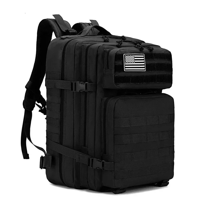 45L tactical backpack mens travel large capacity Rucksacks mens waterproof outdoor sports multifunctional bag 241023