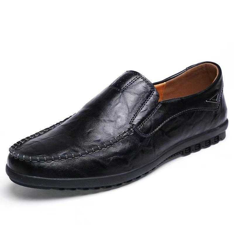 Men Dress Shoes Summer Mens Bean Shoes Leather Shoes Casual Shoes Mens Leather Shoes One Foot Shoes 241009