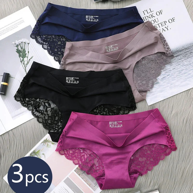 2025 New Designer Set Seamless Women s Comfortable Lace Underwear Hollow Underwear Set Underwear Low Waist Women s fashion Sports Underwear Soft Women