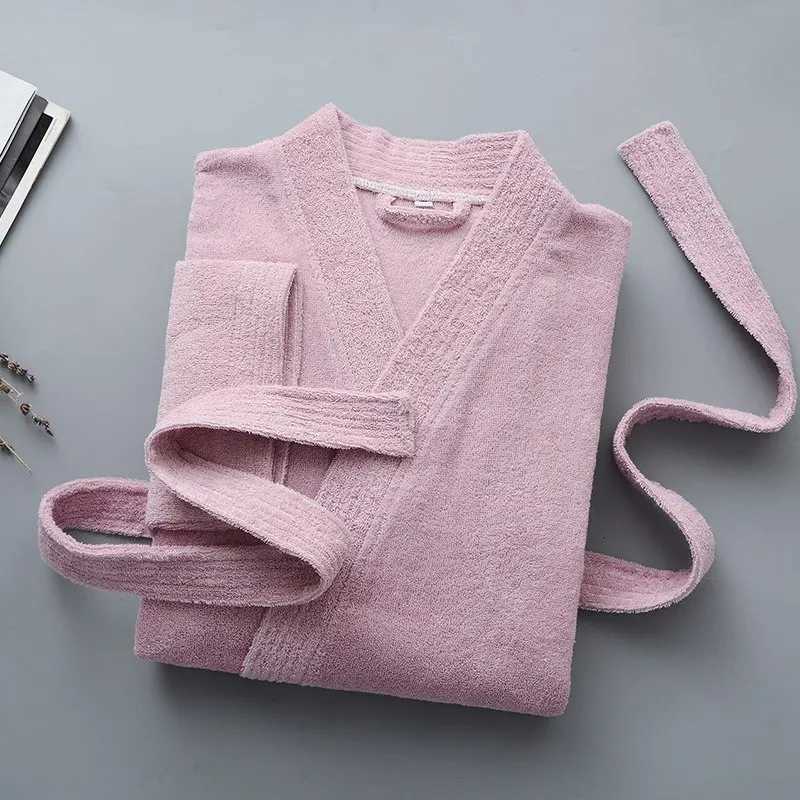 Summer mens kimono bathroom 100% pure cotton dress plus size XL towel Fce Spwear pajamas casual pajamas W241023