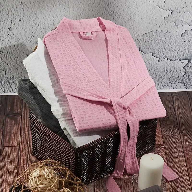 Clothing formal gowns long robes lovers gowns solid home furnishings pajamas Chinese oversized pajamas cotton bathroom W241023