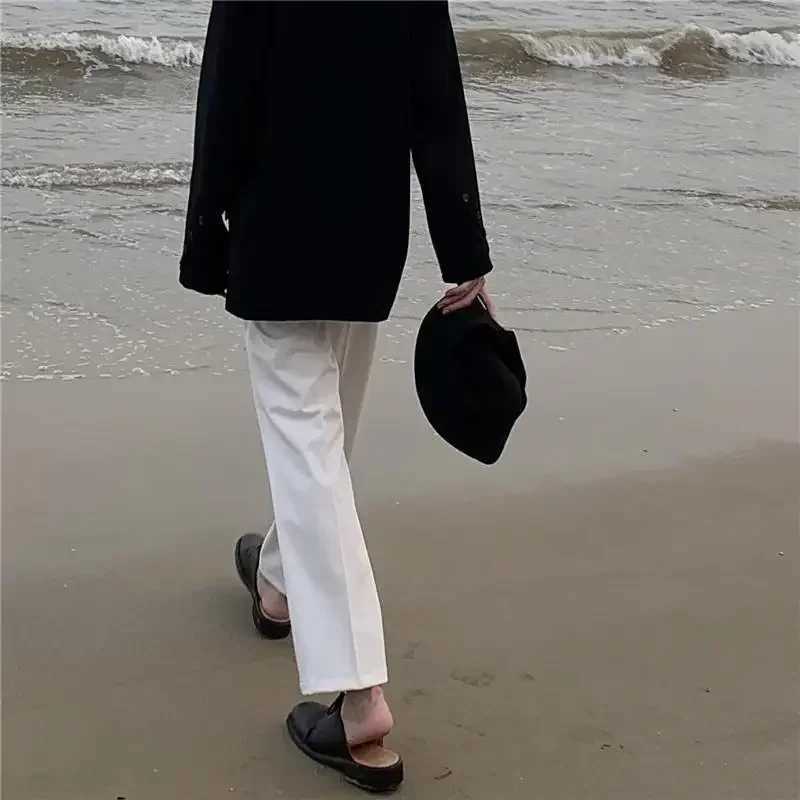 White Baggy Male Suit Trousers Straight Mens Summer Pants Fashion Korean Style Clothes Designer Work Wear 2024 Reviews Many UpX241023