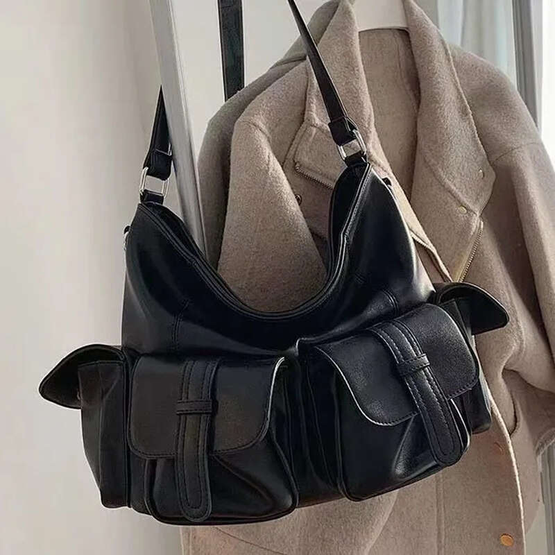 LITTLETON Capacity Large Hobo Female Handbag Shoulder Stylsih Tote Ladies Soft PU Leather Messenger Bags Women Shopper Bag