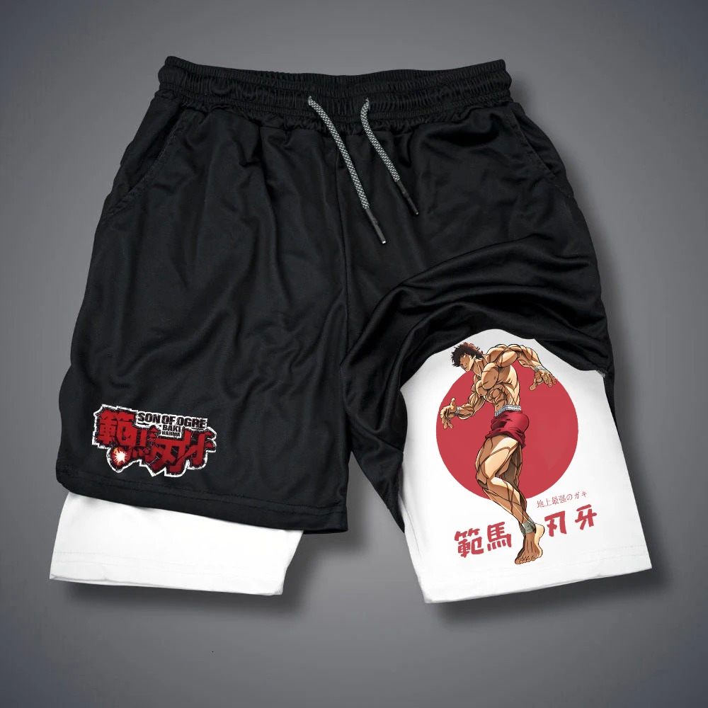 Shorts Summer Double-deck 2 In 1 Short Pants Gym Jogging Pant Quick Dry Running Shorts Joggers Type Pant