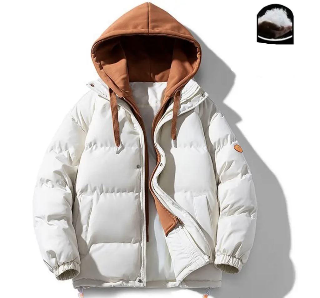 2024 designer men's and women's winter new cotton jacket men's hooded thick black pink jacket warm jacket