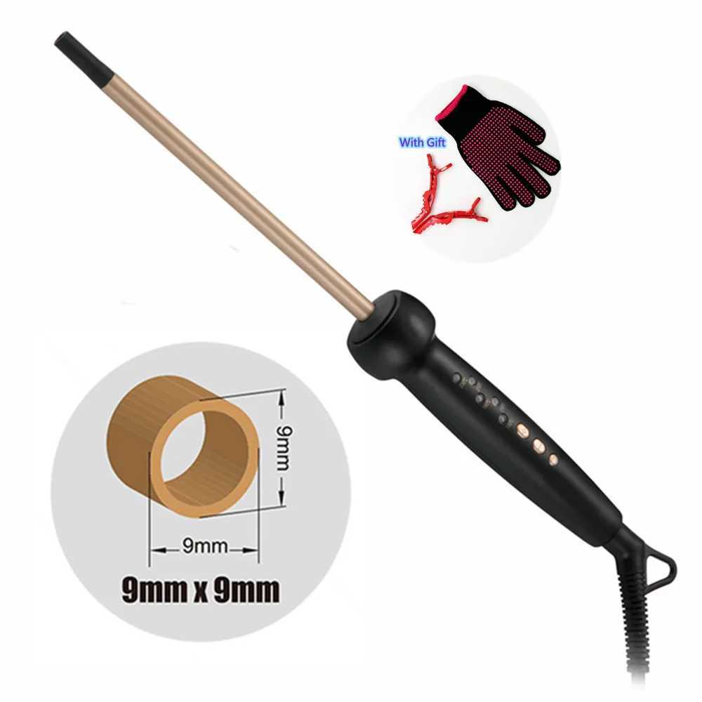 9MM/10MM Ceramic Curling Iron Wave Machine Professional Spiral Curler Rod Styling Tool Lcd Hair Salon M241022