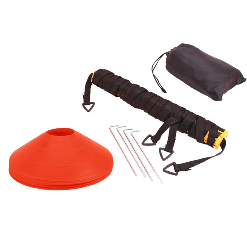 1 set of football agility training equipment 12 vibration agility ladder 10 cone 4 steel pile football speed training equipment 241022
