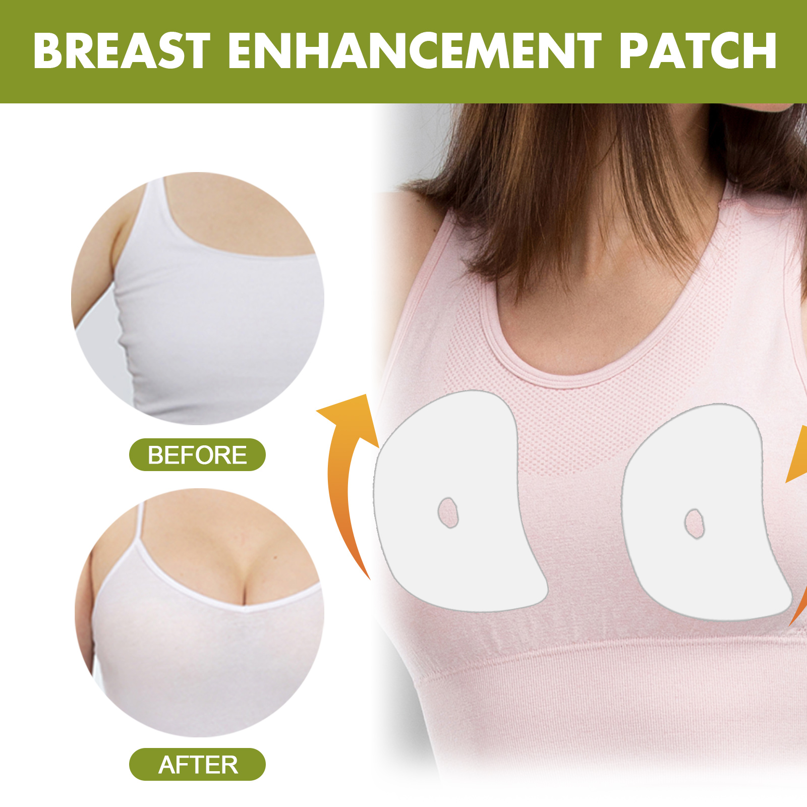 US Stock South Moon Breast Lift Patch Bust Firming Anti-Sagging Gathering Breathable Plumping Beauty Breast Patch