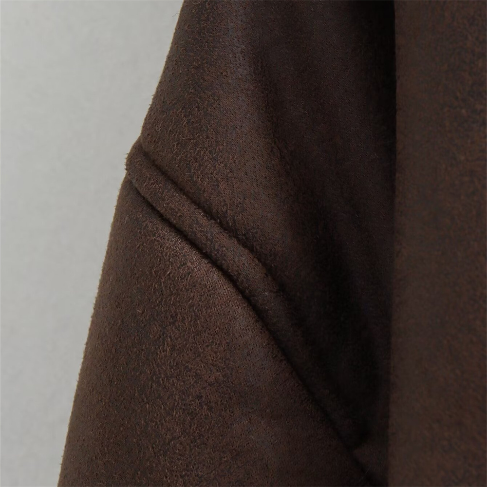 Zar * Spring/Summer New Women's Fur Integrated Loose And Thickened Double-Sided Jacket