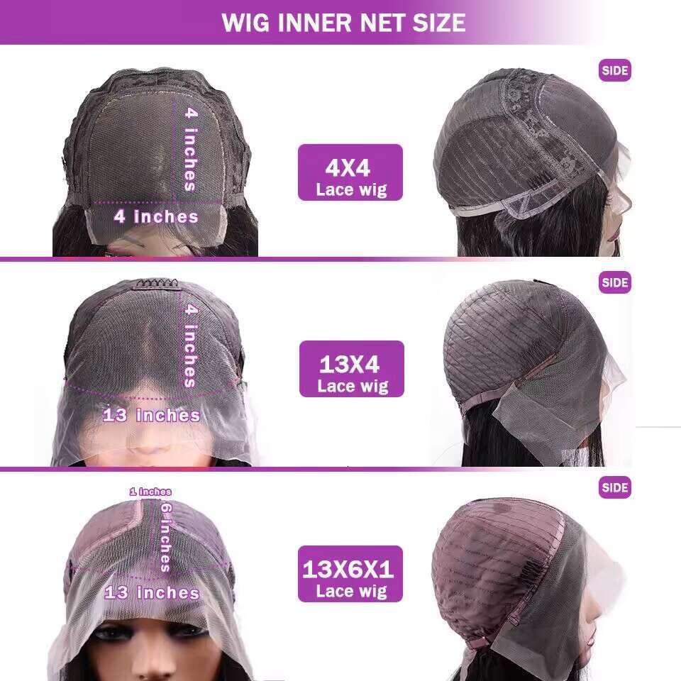 13X4 Kinky Wig Human PrePlucked With Baby Hair Yaki Straight Lace Front Wigs