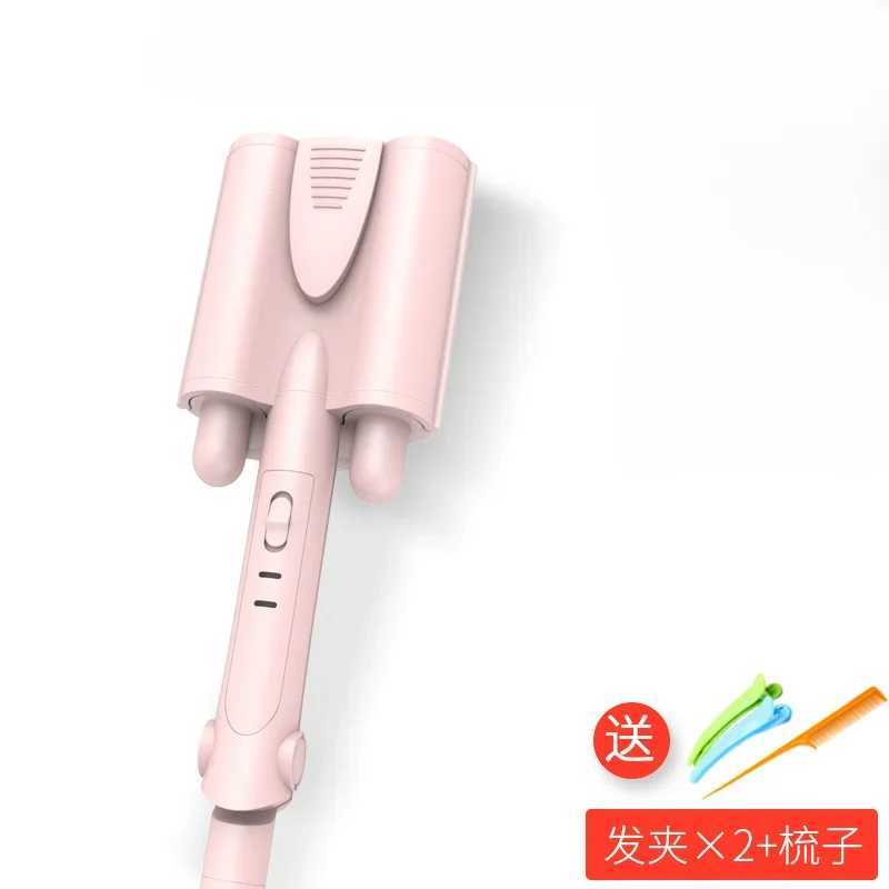 New Arrival Hair curler big wave curl iron ceramic deep wave curler Chicken rolls LED display automatic 3-barrel hairstyle tool Z241022