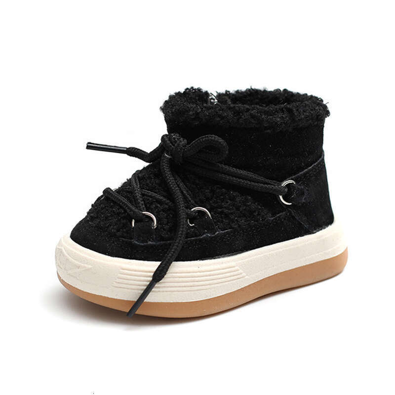 2023 New Winter Baby Warm Plush Rubber Sole Toddler Kids Sneakers Infant Shoes Fashion Little Boys Girls Boots