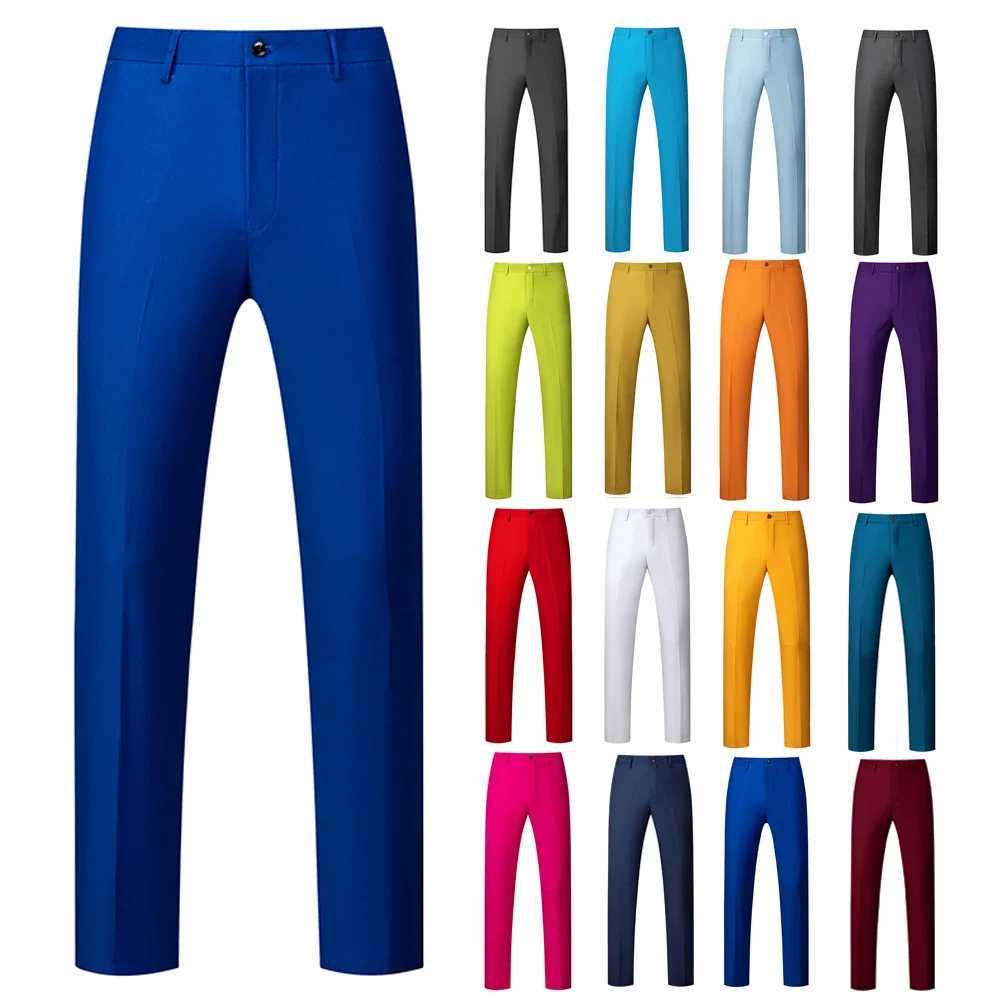 Size 29-40 New Mens Fashion Boutique Solid Color Formal Business Suit Pants Groom Wedding Dress High End TrousersX241023