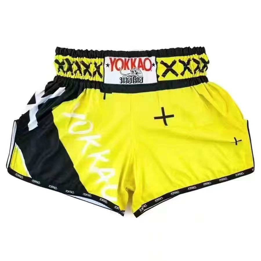 Muay Thai Pants Men Women Child Tiger Boxing Shorts Blue MMA Training Clothing Cage Fighting Grappling Sparring Kickboxing Pants