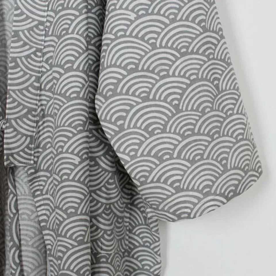 Fashionable and comfortable mens pajamas loose fitting robes pajamas soft Japanese kimono Yukata cotton classic pattern W241023