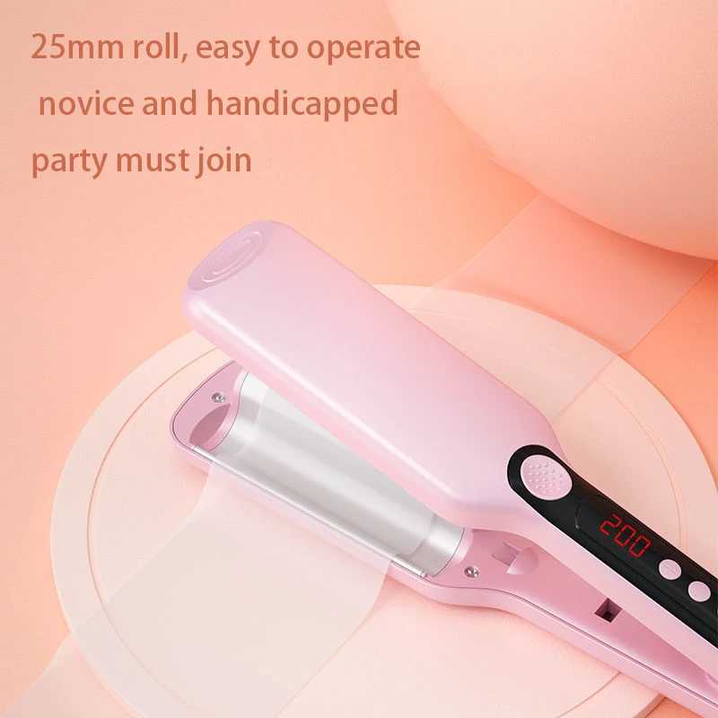 New Arrival 25mm corrugated Chicken rolls curler 2 barrels curler ceramic fast heating curler iron hair conditioner corrugated modeling tool Z241022