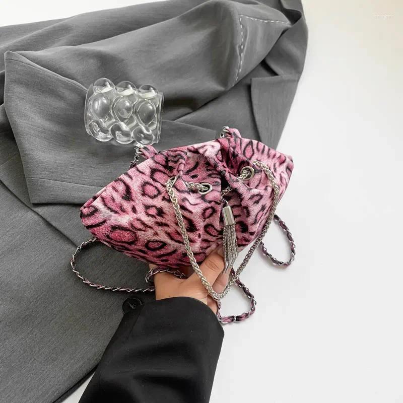 Evening Bags Trendy Stylish PU 2024 Product Shell Shoulder Bag Leopard Print Fashion Handbag Soft Simple Commuting Crossbody a4d8 4
