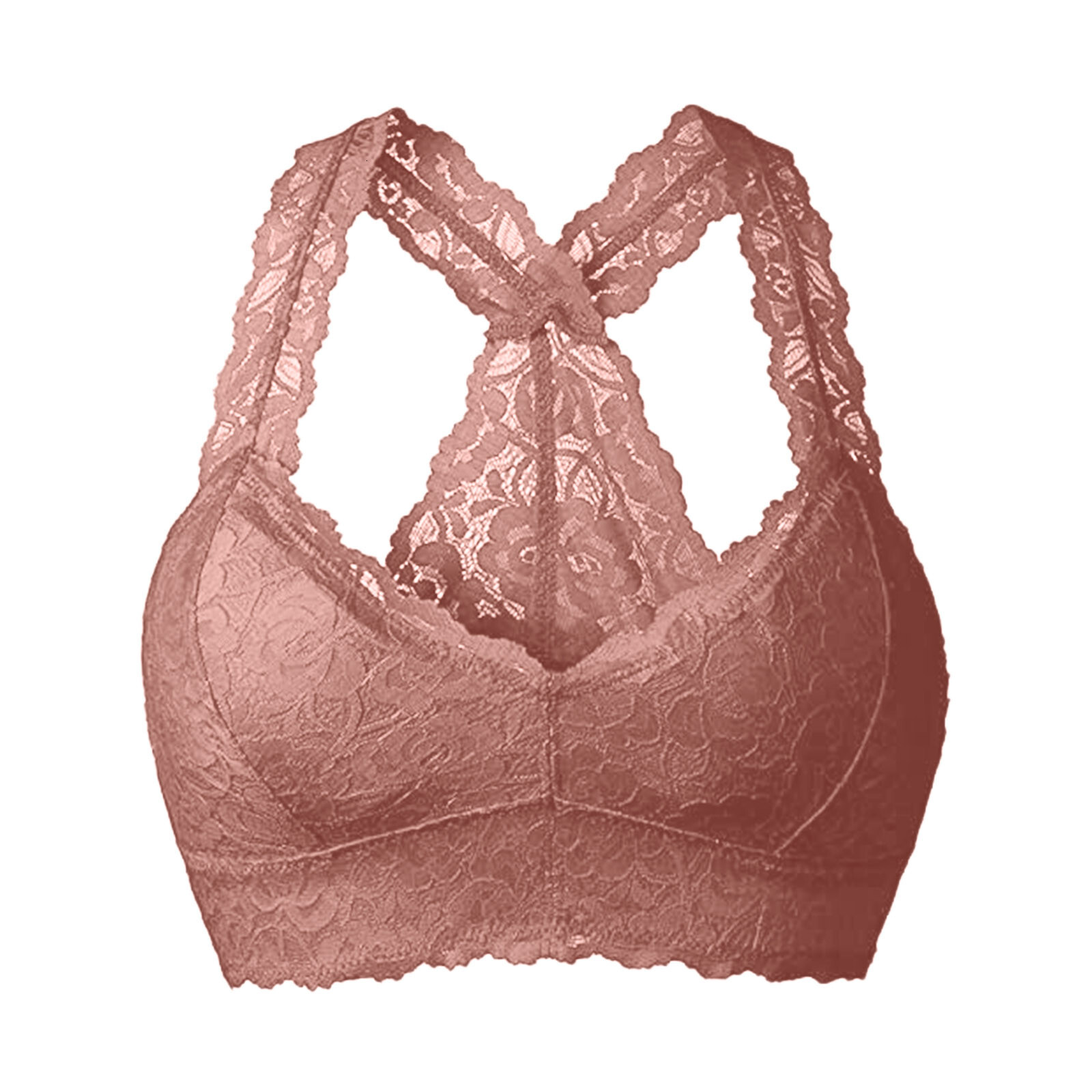2025 New designer women s lace sports bra trend comfortable solid color underwear vest women s wireless gerie breathable bra S xl bra no print women