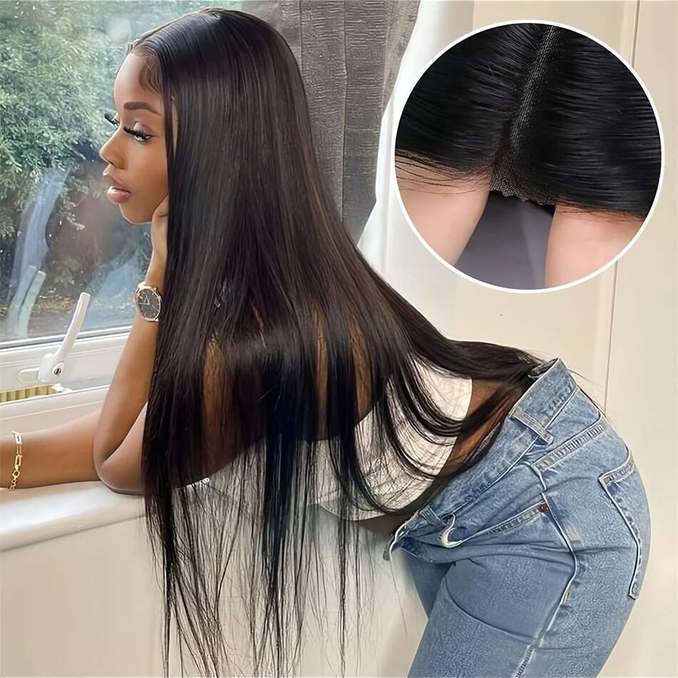 Inch Rosabeauty x HD Lace Frontal Wig Bone Straight Closure Glueless Wigs Human Hair Preplucked Remy For Women s