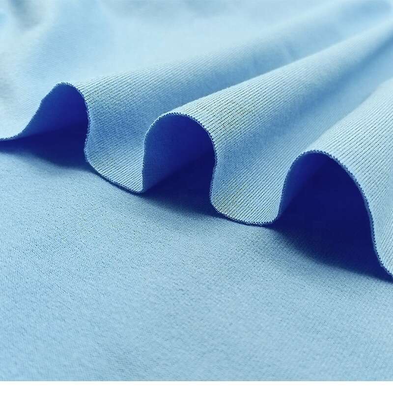 DTY Brushed Microfiber Knitted Single Jersey 95% Polyester 5% Spandex Fabric for Cloth