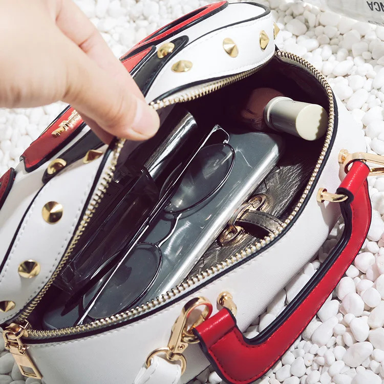 Personalized retro wireless shape bag ladies cute handbag shoulder bag messenger bag Rock Crossbody bag 241023