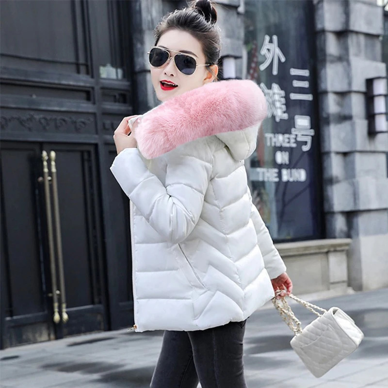 Womens Jacket Hoodie Parka Warm Big Fur Winter Jacket Womens Wadded Womens Large 5XL Womens Down Jacket 241023