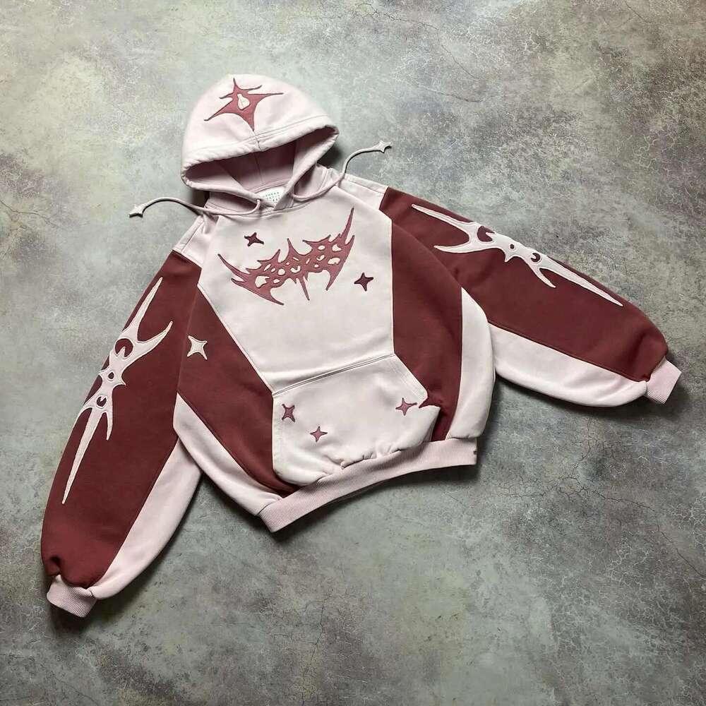 High end Hop Hip Patch Streetwear Hoodie Y K Retro Sweatshirt Mens Womens New Harajuku Gothic Pullover Clothes
