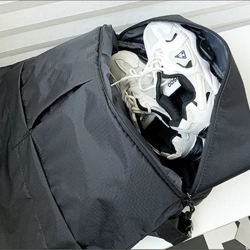 Womens backpack large capacity unisex backpack nylon waterproof sports bag trend school bag portable leisure travel handbag 241023