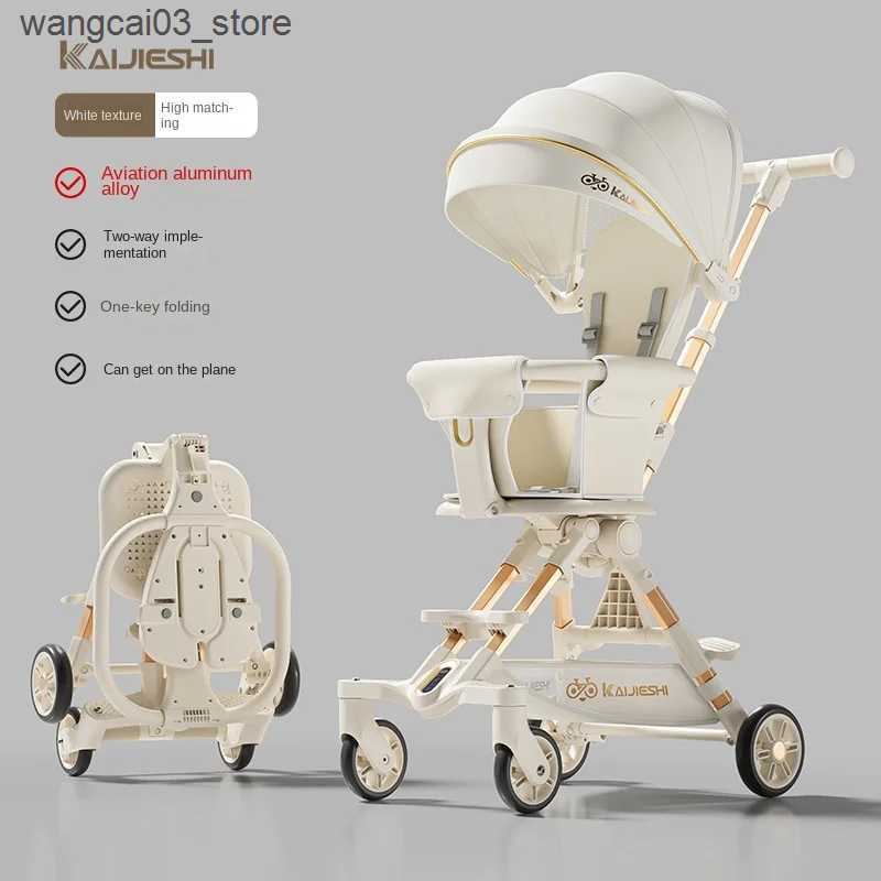 Strollers# Walking Baby Strollers Folding Lightweight Handheld Two-way Portable Newborn Baby Stroller can be Boarding 0-3 Years Old L240910